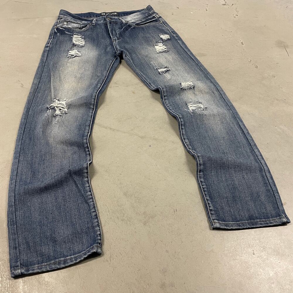 Y2K faded low rise slim western jeans 30x32